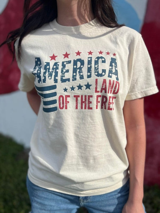 America Land of The Free Tee