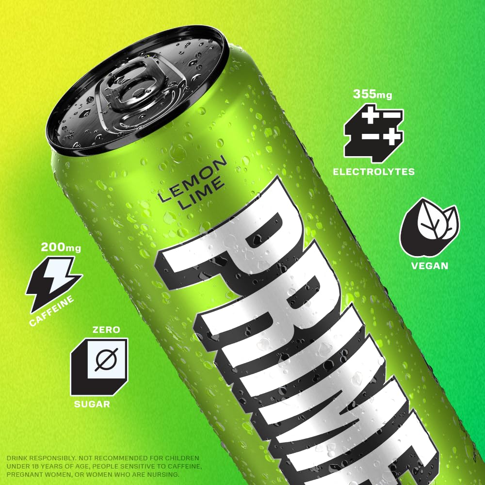 12 Pack of Prime Energy Drinks 12 fl oz Cans